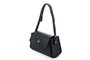 Lucky Bees Bolsa de Hombro Negra en Cuero de Polivinilo, 23x10x15 cm